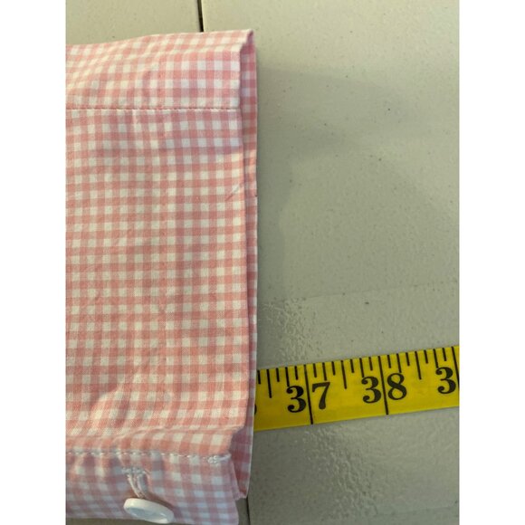 Talbots Pink Gingham Perfect Crop Pants Size 8 - Picture 7 of 10